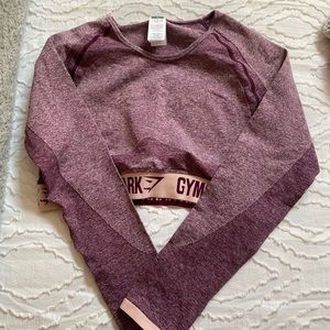 cropped gymshark size XL